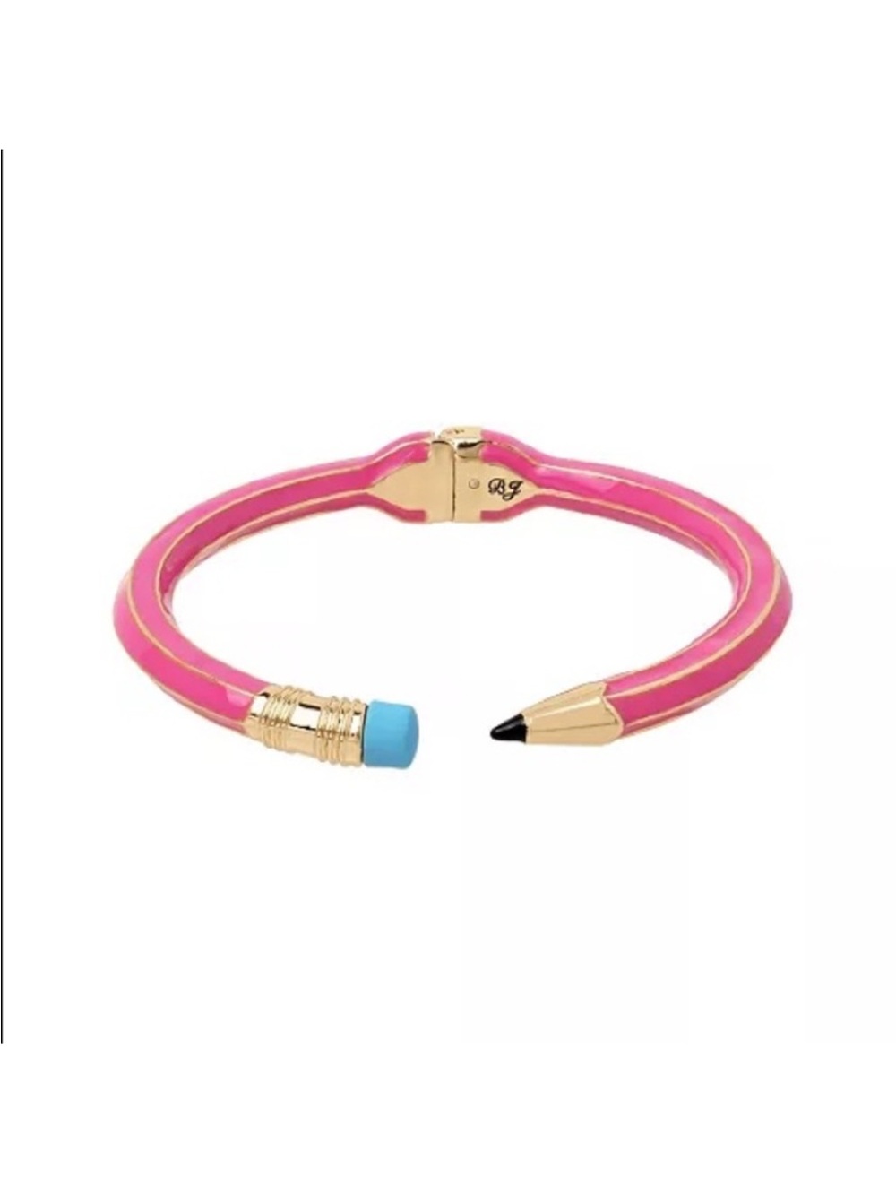Betsey Johnson Pink Pencil Cuff Hing Bracelet